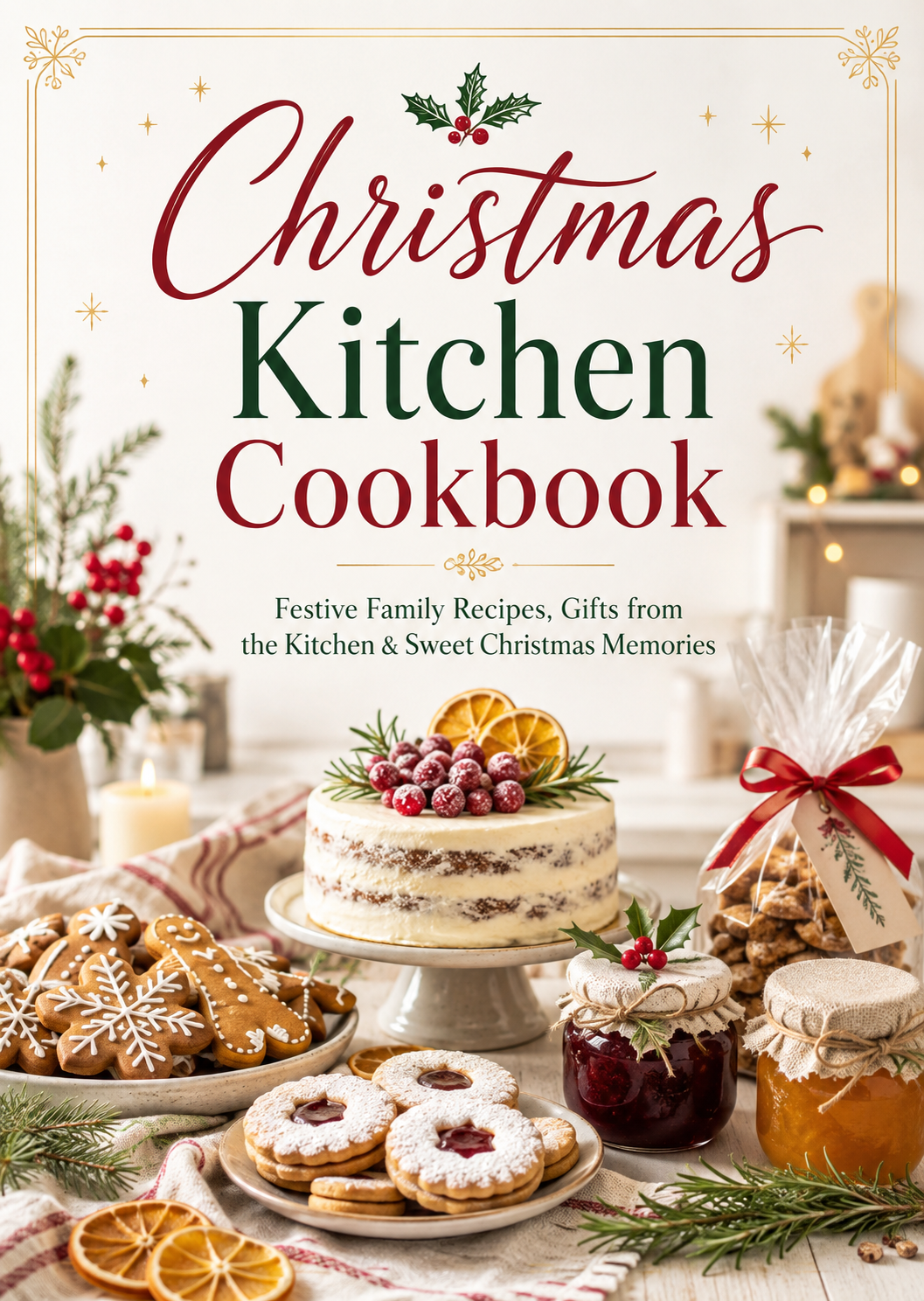 Christmas Kitchen Cookbook: Festive Family Recipes, Homemade Holiday Gifts and Sweet Christmas Memories