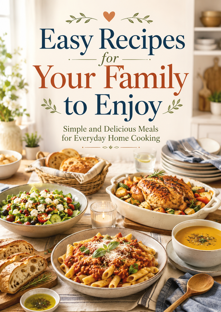 Easy Family Recipes: Simple and Delicious Meals for Everyday Home Cooking